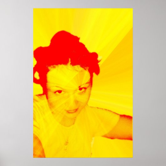 Poster jaune moelleux (Devant)