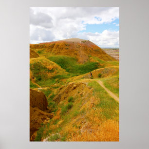 Poster Jaune Mounds Overlook, Badlands NP, Dakota du Sud