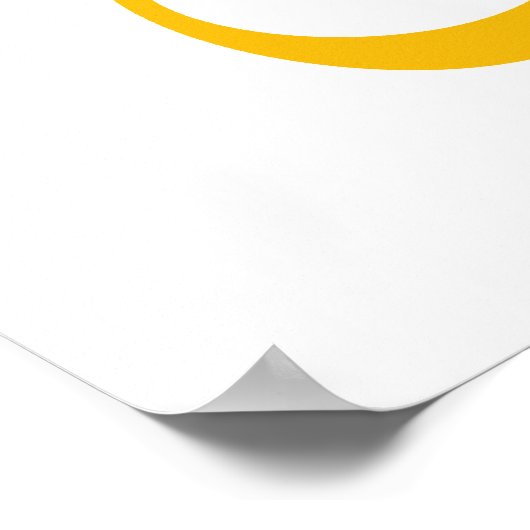 Poster Jaune OHM (Coin)