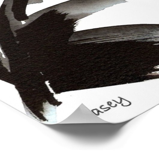 Poster Jaune orchidée (Coin)