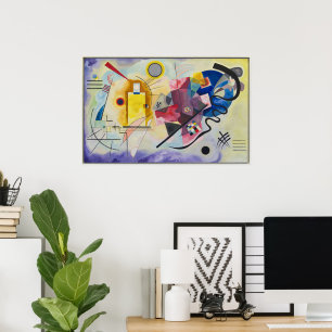 Poster Jaune, Rouge, Bleu de Wassily Kandinsky