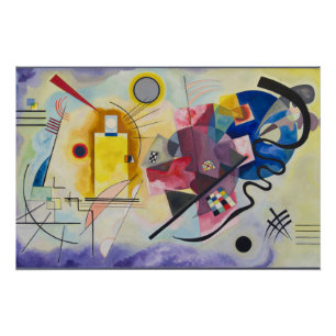 Poster Jaune-Rouge-Bleu de Wassily Kandinsky