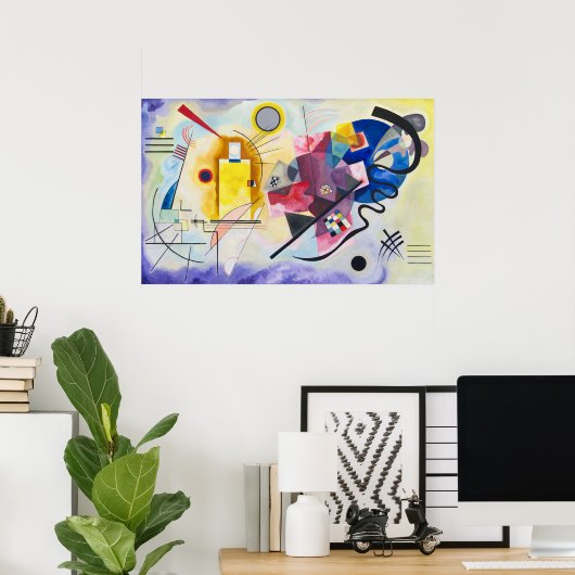 Poster Jaune-Rouge-Bleu | Kandinsky | (Bureau à domicile)