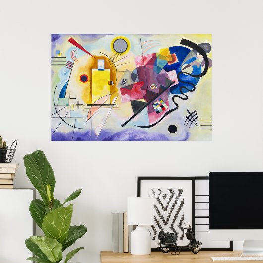 Poster Jaune-Rouge-Bleu | Kandinsky | (Bureau à domicile)