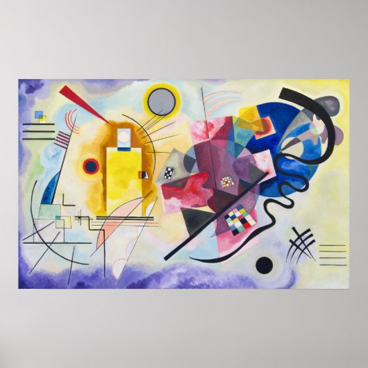 Poster Jaune-Rouge-Bleu | Kandinsky | (Devant)