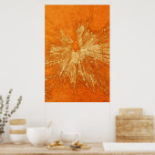 Poster Jaune sur Orange Painball (Cuisine)