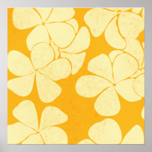 Poster Jaune sur Plumeria Jaune 2