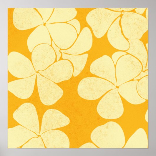 Poster Jaune sur Plumeria Jaune 2 (Devant)