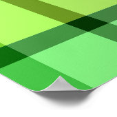Poster Jaune vert plaid (Coin)
