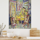 Poster Jaune, Violoncelle, Mellow (Cuisine)