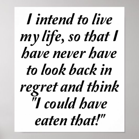 Poster J'aurais pu manger cette drôle d'affiche (Devant)