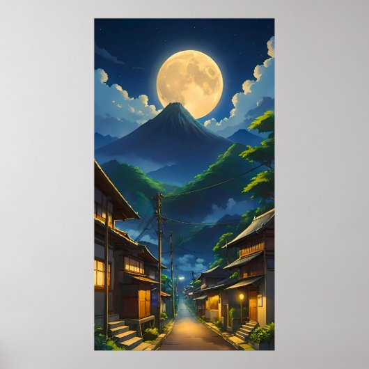 Poster Java au clair de lune (Devant)