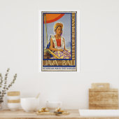 Poster Java Bali Indonésie Îles de Romance Vintage (Cuisine)