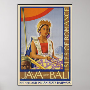 Poster Java et îles de Bali de Romance