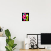 Poster J'avais 6 7 ans anniversaire 67 meme 7 ans anniver (Bureau à domicile)