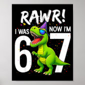 Poster J'avais 6 ans maintenant j'ai 7 ans 7ème anniversa (Devant)