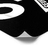 Poster J'avais 6 ans maintenant j'ai 7 ans drôle 7e anniv (Coin)