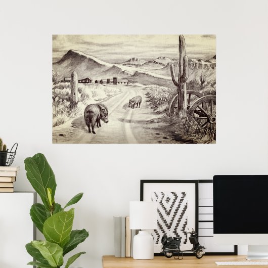 POSTER JAVALINAS (Bureau à domicile)