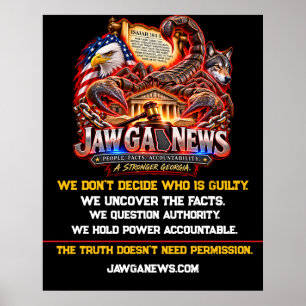Poster JAW GA News   Vérité, Justice & Responsabilité