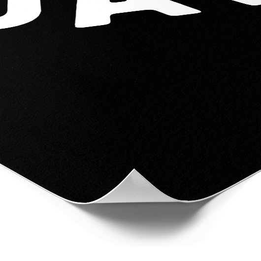 Poster Jawsome Funny Shark Teeth Pun Dark BG (Coin)