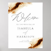 Poster JAYLA | Boho Terracotta Rust Mariage Bienvenue (Devant)