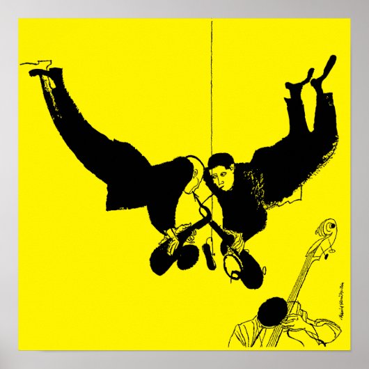 Poster Jazz à la Philharmonie Vintage (Devant)