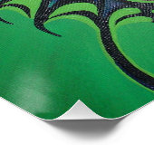 Poster Jazz Age Showgirl Flapper portant des ailes papill (Coin)