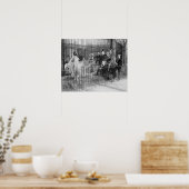 Poster Jazz Band au Zoo, 1925. Photo vintage (Cuisine)