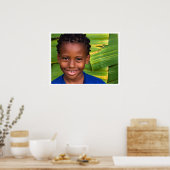 Poster jazz bleu vert jaune (Cuisine)