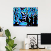 Poster Jazz Blues (Bureau à domicile)