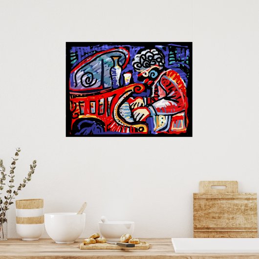 Poster *Jazz coloré* (Cuisine)