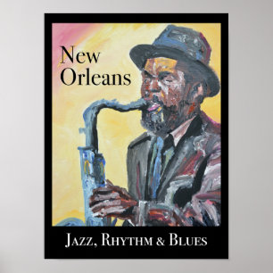 Poster Jazz de la Nouvelle-Orléans, Rhythm & Blues
