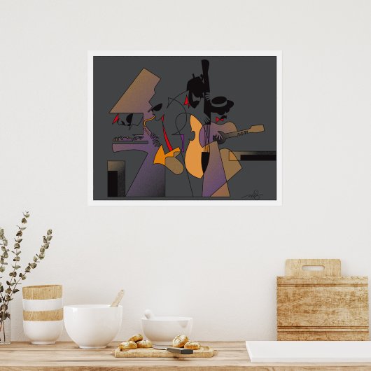 Poster Jazz et nuits (Cuisine)