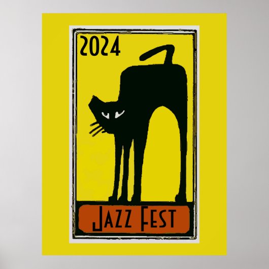 Poster Jazz Fest 2020 Black Cat (Devant)