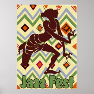 Poster Jazz Fest Danseuse