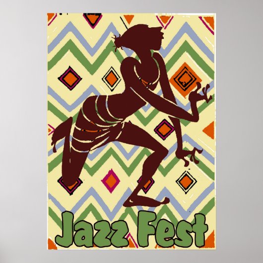 Poster Jazz Fest Danseuse (Devant)