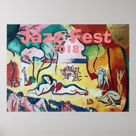 Poster Jazz Fest Du Jardin 2018, modifier le texte (Devant)