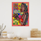 Poster Jazz Fest Singer 2018 modifier le texte (Cuisine)