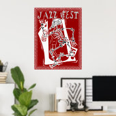 Poster Jazz Fest Skeleton 2011 (Bureau à domicile)