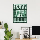 Poster Jazz Green (Bureau à domicile)