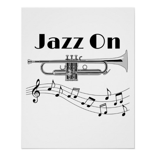 Poster Jazz musicien sur Trumpet Player (Devant)