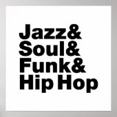 Poster Jazz & Soul & Funk & Hip hop (Devant)