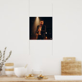 Poster Jazzman Saxophone (Cuisine)