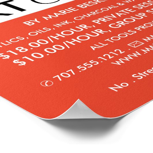 Poster Jazzy Graffiti Art, Cours d'Art Publicité (Coin)