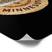 Poster JCombs Leech Lake Minnesota Northern Pike Fishing (Coin)