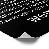 Poster Je Avant E Sauf Quand Keith Weird Funky Grammar M (Coin)