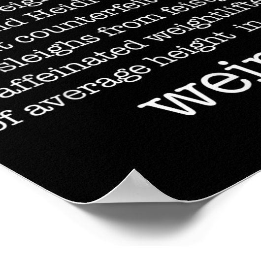 Poster Je Avant E Sauf Quand Keith Weird Funky Grammar M (Coin)