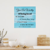 Poster-je bent verdienstelijk poster (Keuken)