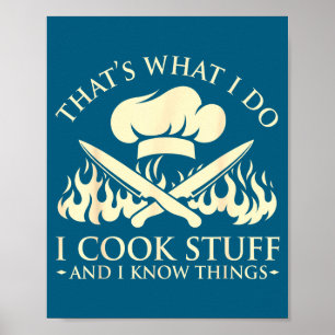 Poster Je C'est Ce Que Les Cuisiniers Savent