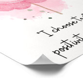 Poster Je choisis de me concentrer sur le positif et l'ab (Coin)